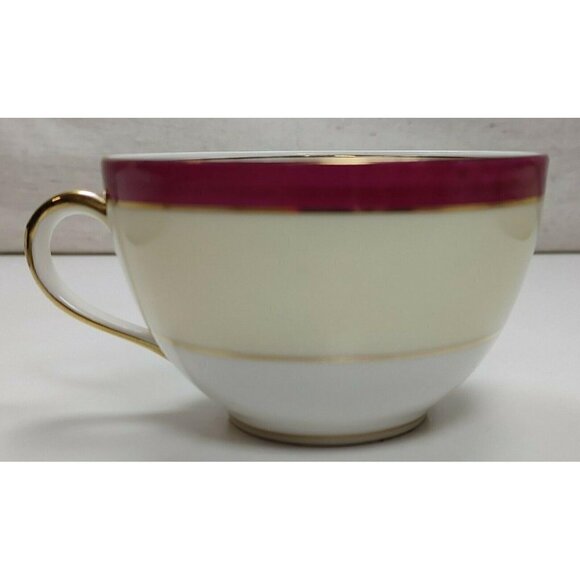 Vintage 1930's Victoria Czechoslovakia Bone China Tea Cup Coffee Cup Handle Gold - Picture 5 of 8